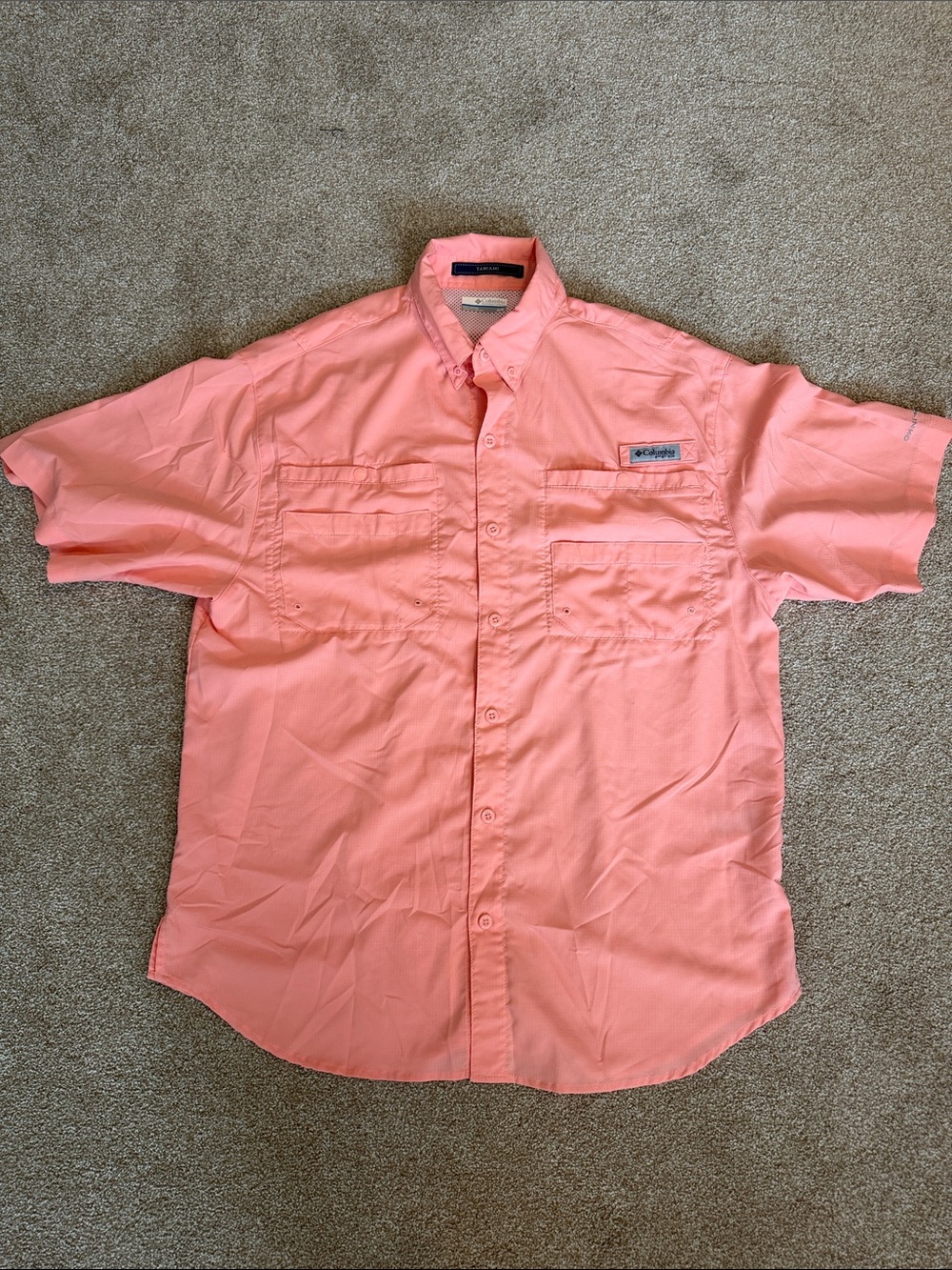 Columbia Tamiami PFG Shirt button up shirt, men’s medium